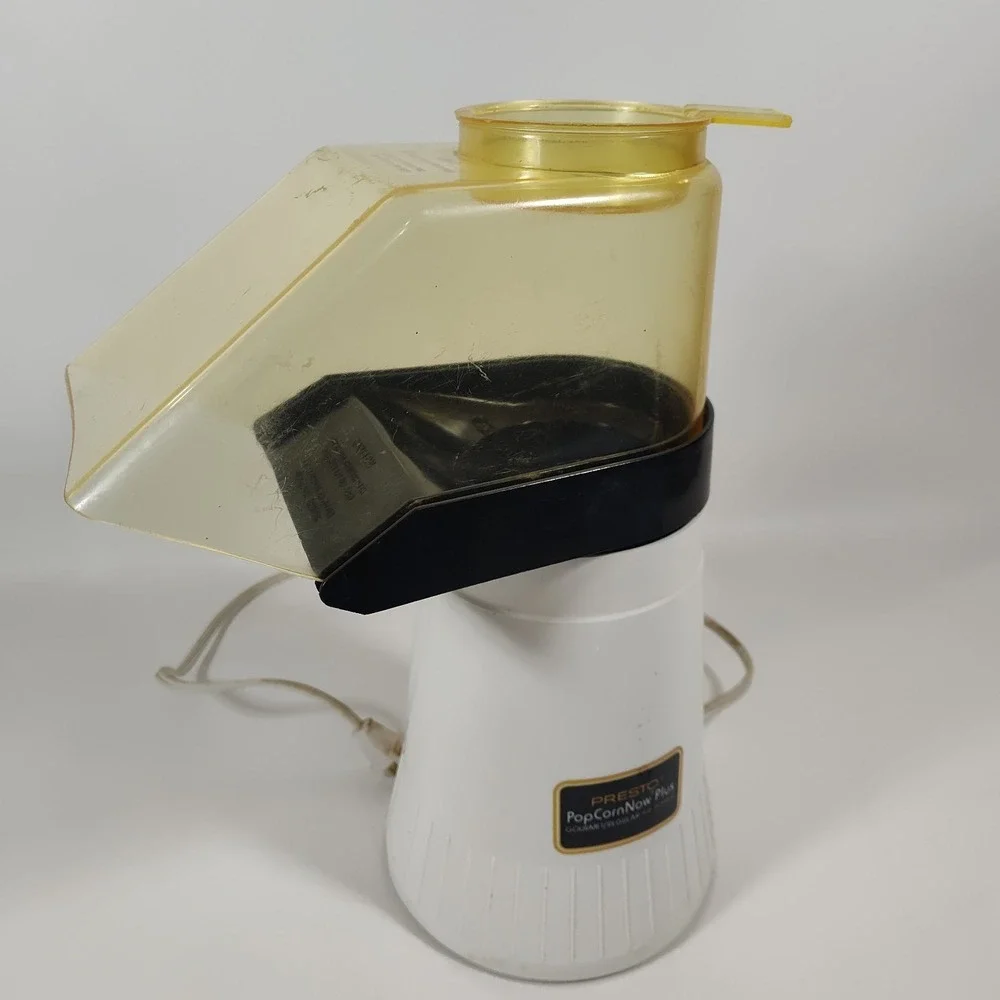 Vintage Presto Popcorn Now Plus Hot Air Popper Model 0482004